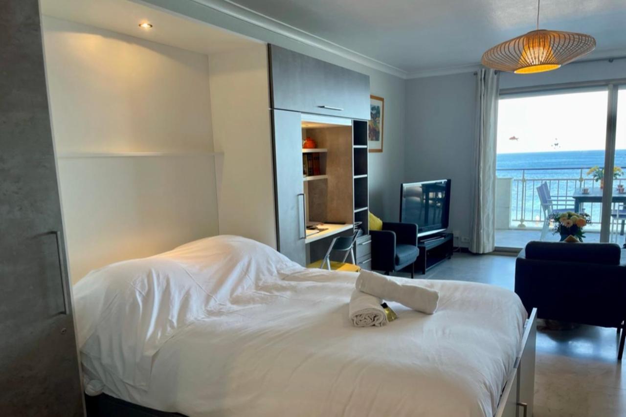 Seafront One Bedroom Apartment With A Terrasse Swimming Pool And A Parking Αντίμπ Εξωτερικό φωτογραφία